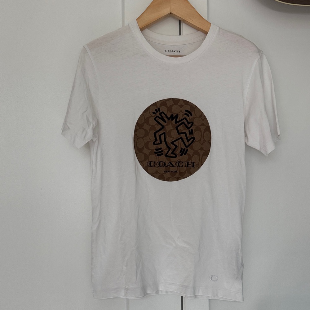 Men’s Small Coach White Tee x Keith Haring